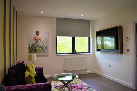 Living room at Milburn House Apartment in Milton Keynes