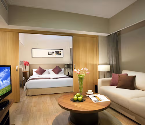 living space at Somerset Olympic Tower Tianjin