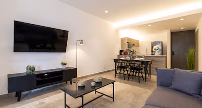 Living room at Polanco apartment