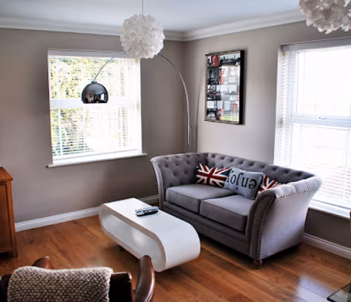 Living room at Clarendon Court