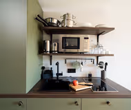 Fully equipped kitchen at Black F Tower