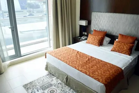 Luxury bedroom at Sheikh Zayed Rd Serviced Apartments, Dubai