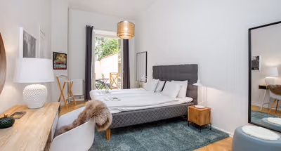 Luxury bedroom at Upplandsgatan Vanadisplan