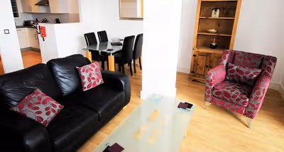 Bright living space at Friars Gate