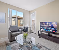 Living space - 1 bed apartment