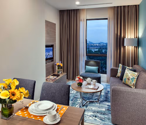 Stunning living area in Citadines DPulze Cyberjaya
