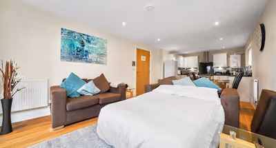 Living area at Stanwell Apartments near LHR Airport - Staines