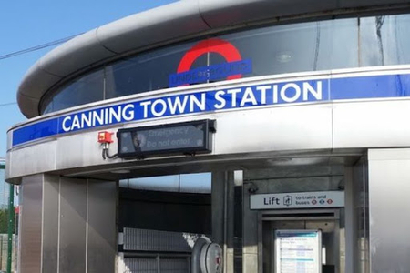 Canning Town station is less than a minutes walk away