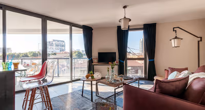 Living area at Florentine Street Serviced Apartment