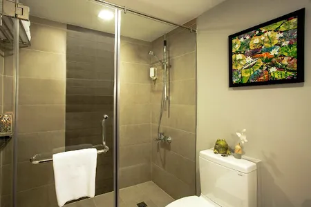 Simplistic living area in Somerset Grand Hanoi