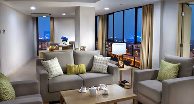 Living area at Citadines Zhuankou Wuhan