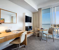 Simplistic living area in Quest Mackay on Gordon