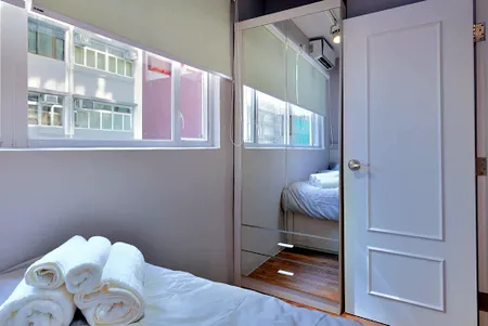 Walk-in closet at Wing Lok Street Serviced Apartments, Sheung Wan