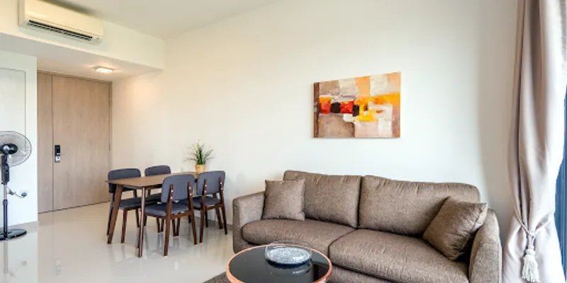Living area at Gateway Drive Residences, Jurong