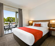 Simplistic living area in Quest Bendigo