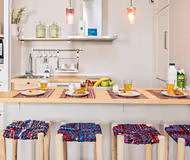 Dining space at Passatge Roger de Flor Serviced Apartments