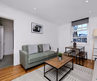 Living room at The Old Street Apartment