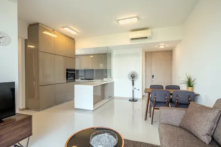 living space at Gateway Drive Residences, Jurong