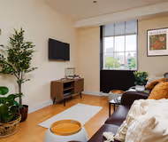 Living room at Short Term Rentals apartment