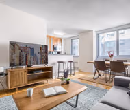 Comfy living area at View 34 Apartment