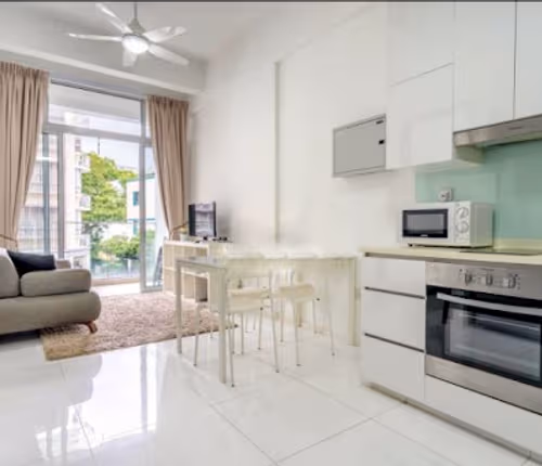 Bright living space at Rangoon Road Apartments, Central Business District