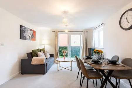 Living room at Wembley apartment