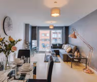 Living area at Placido Serviced Apartments