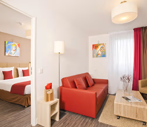 Living area at Nanterre La Defense Serviced Apartment, Champs Elysees
