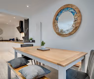 Dining space at Grebe House