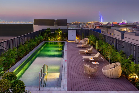 Luxury pool at Millennium Serviced Apartments, Al Barsha