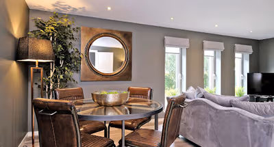 Luxury dining space at Queens Cross Apartment Aberdeen