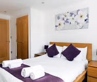 Luxury bedroom at The Atrium