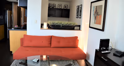 Living area at 3rd St &amp; Townsend