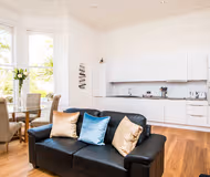 Living area at Beaufort House Bristol