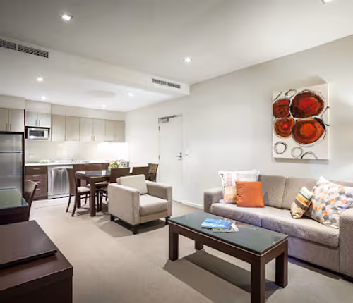 Simplistic living area in Quest Alice Springs