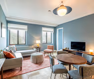 Simplistic living space in Stadionplein Serviced Apartment