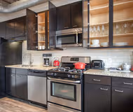 Luxury kitchen at W. Washington Blvd #602 Serviced Apartment, West Loop