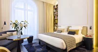 Luxury bedroom at La Clef Serviced Apartment, Champs Elysees