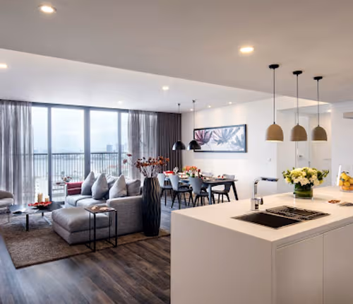 living space at Somerset West Point Hanoi