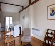 Living room at Eiffel View Serviced Apartment, Palais-Bourbon