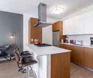 Fully equipped kitchen at North Lake Shore Drive #2208 Serviced Apartment, Streeterville