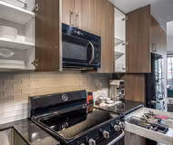 Luxury kitchen at West Scott Street #605 Serviced Apartment, Oldtown
