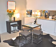 Bright living area at Rue Mouffetard Serviced Apartment, Latin Quarter