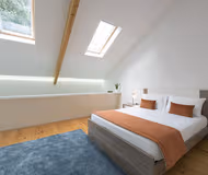 Bedroom at Firehouse - 4 People Mezzanine (with parking included)