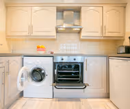 Fully equipped kitchen in 2 bed at Drury Street Apartments