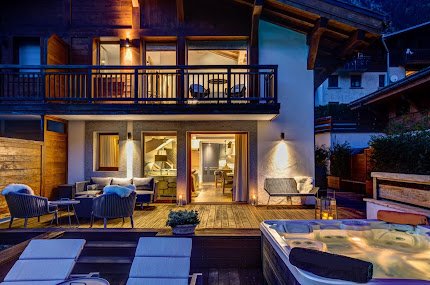 An Elevated Chalet With Serene Views of the Mont Blanc