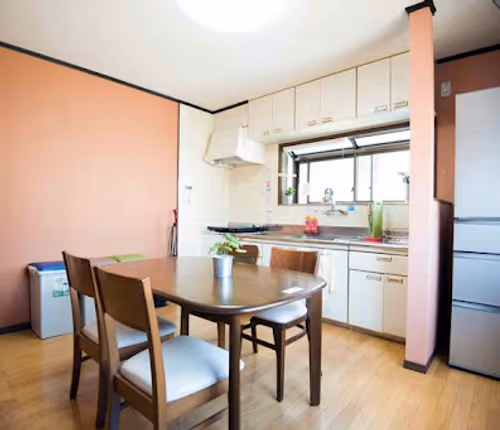 Spacious living area at Kamiooka Apartments