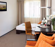 Simplistic living area in Citadines City Centre Tbilisi