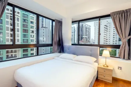 Master bedroom at Meyer East Coast Apartments, East Coast