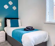 King sized bedroom at The Chaucer